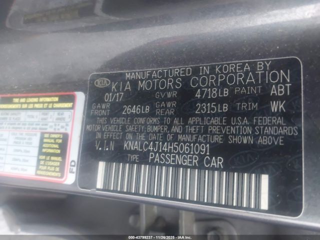 2017 KIA CADENZA KNALC4J14H5061091 Photo 8