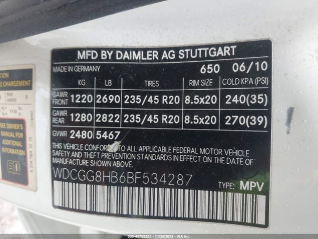 2011 MERCEDES-BENZ GLK 350 WDCGG8HB6BF534287 Photo 8