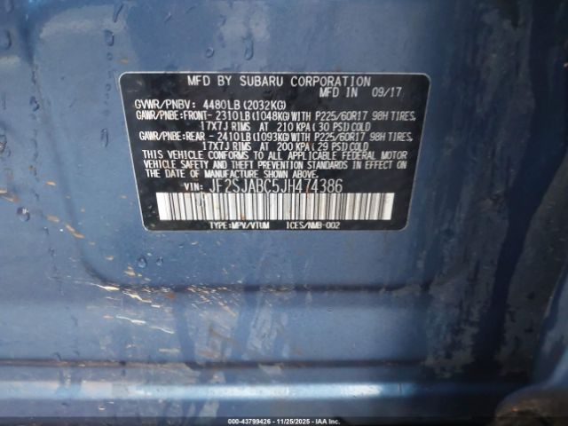 2018 SUBARU FORESTER JF2SJABC5JH474386 Photo 8