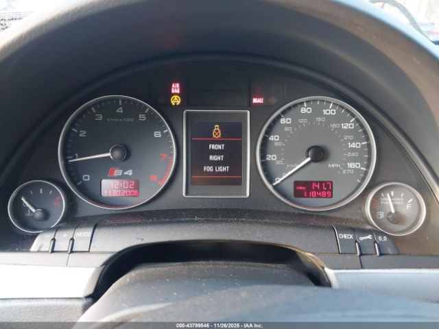 2004 AUDI S4 WAUPL68E54A136307 Photo 6