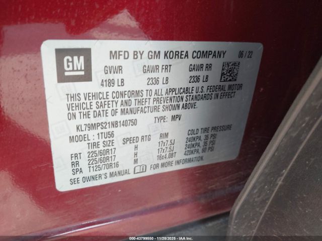 2022 CHEVROLET TRAILBLAZER KL79MPS21NB140750 Photo 8