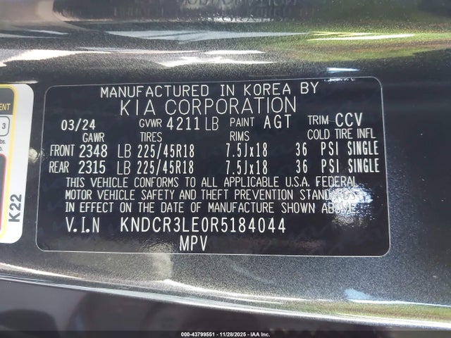 KIA Niro Ex Touring 2024 KNDCR3LE0R5184044 Image 9