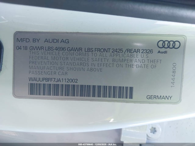2018 AUDI A3 E-TRON WAUUPBFF7JA112002 Photo 8