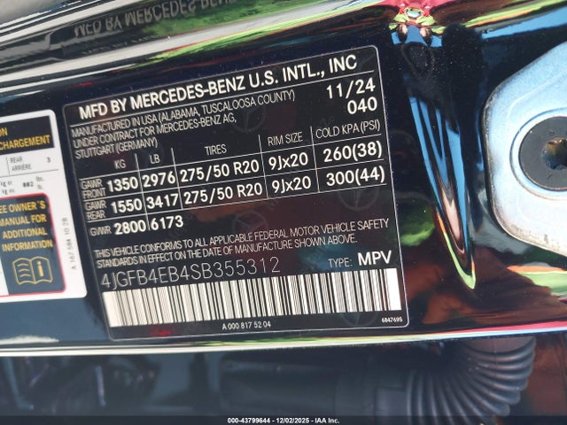 Mercedes-Benz GLE 350 2025 4JGFB4EB4SB355312 Image 9