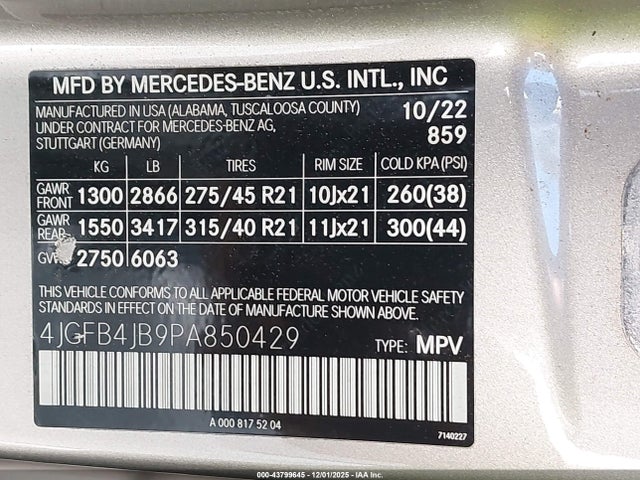 2023 MERCEDES-BENZ GLE 350 4JGFB4JB9PA850429 Photo 8