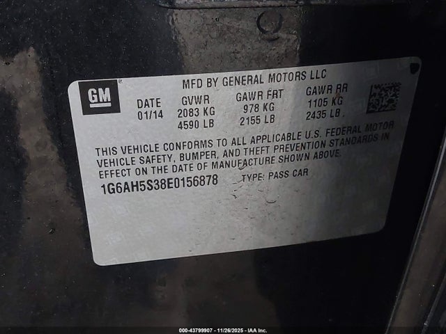 2014 CADILLAC ATS 1G6AH5S38E0156878 Photo 8