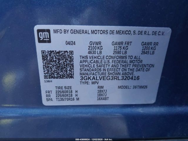 2024 GMC TERRAIN 3GKALVEG3RL320416 Photo 8