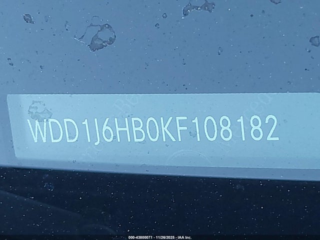 Aukcja sprzedaży 2019 Mercedes-benz E 450, vin: WDD1J6HB0KF108182, numer aukcji: 43800071