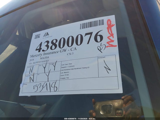 Mazda Cx-3 Grand Touring 2018 JM1DKFD77J0307835 Image 12