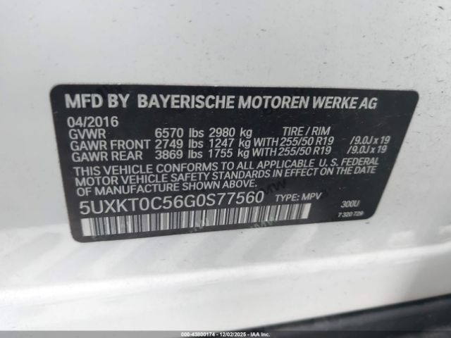 2016 BMW X5 EDRIVE 5UXKT0C56G0S77560 Photo 8