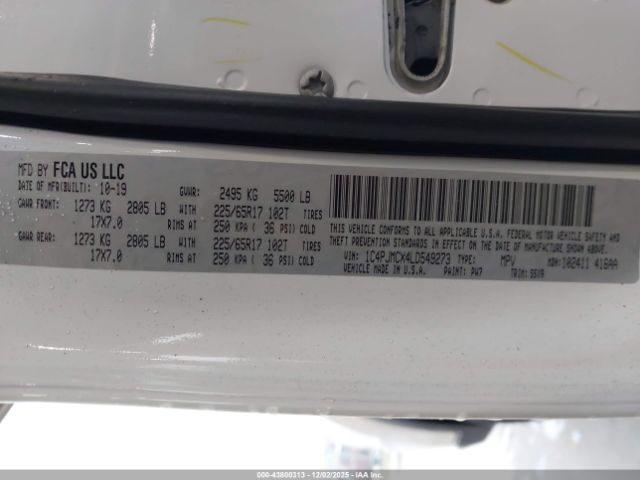 2020 JEEP CHEROKEE 1C4PJMCX4LD549273 Photo 8