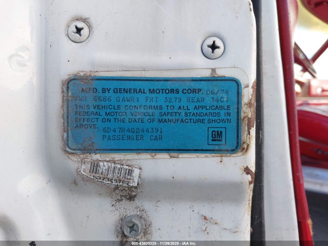 1974 CADILLAC DEVILLE 6D47R4Q244391 Photo 8