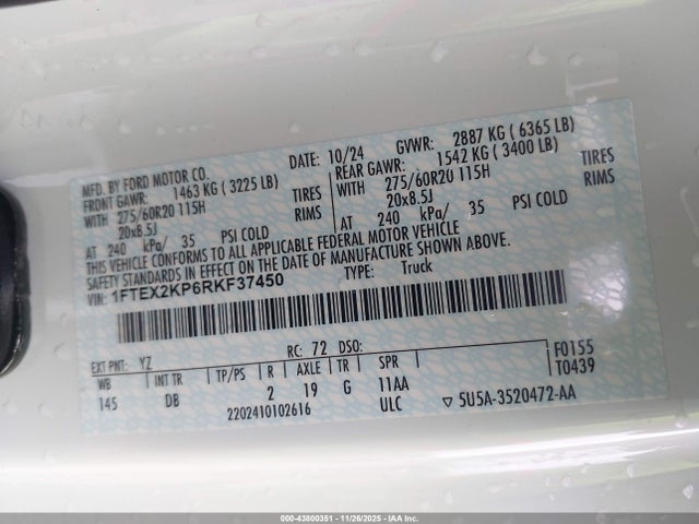 Ford F-150 Stx 2024 1FTEX2KP6RKF37450 Image 9