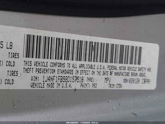 2011 JEEP COMPASS 1J4NF1FB9BD157518 Photo 8