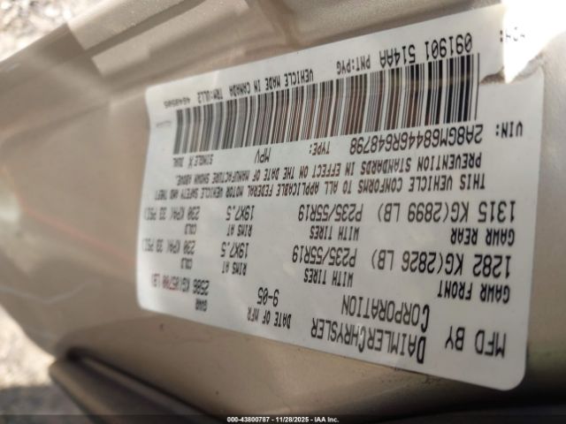 2006 CHRYSLER PACIFICA 2A8GM68446R648798 Photo 8