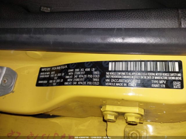 2016 JEEP RENEGADE ZACCJBBT4GPC46812 Photo 8