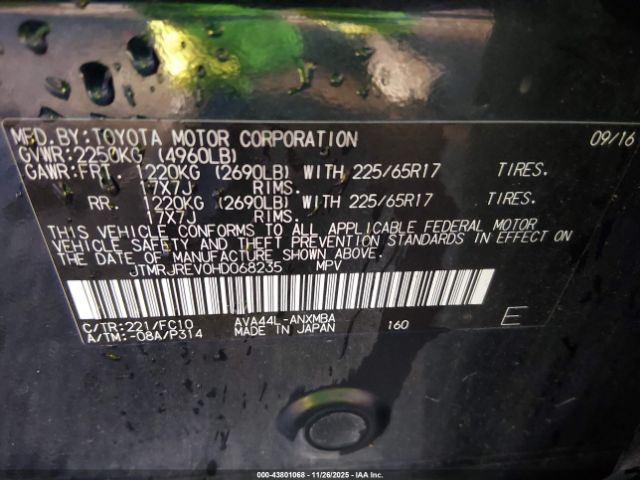 2017 TOYOTA RAV4 HYBRID JTMRJREV0HD068235 Photo 8