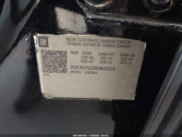 2019 CADILLAC XTS 2GEXG7U33K9500015 Photo 8