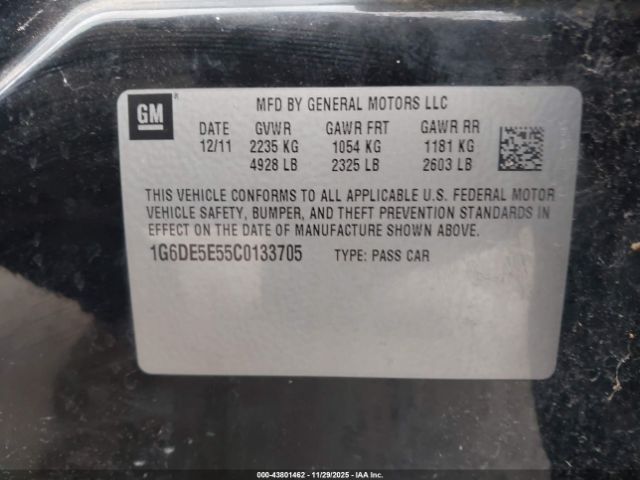 2012 CADILLAC CTS 1G6DE5E55C0133705 Photo 8