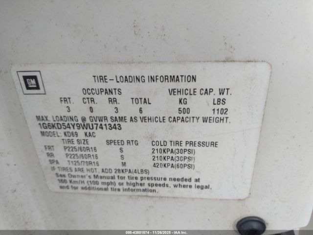 1998 CADILLAC DEVILLE 1G6KD54Y9WU741343 Photo 8