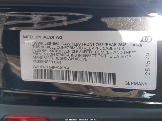 2023 AUDI A5 SPORTBACK WAUFACF54PA049764 Photo 8