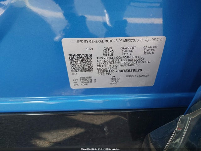 3GPKHZRJ4RS538528 Honda Prologue Elite
