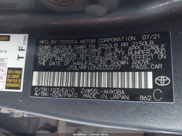 2022 TOYOTA PRIUS JTDL9MFU0N3032277 Photo 8