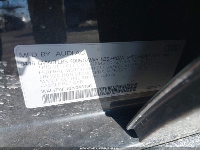 2015 AUDI A4 WAUFFAFL8FN043168 Photo 8