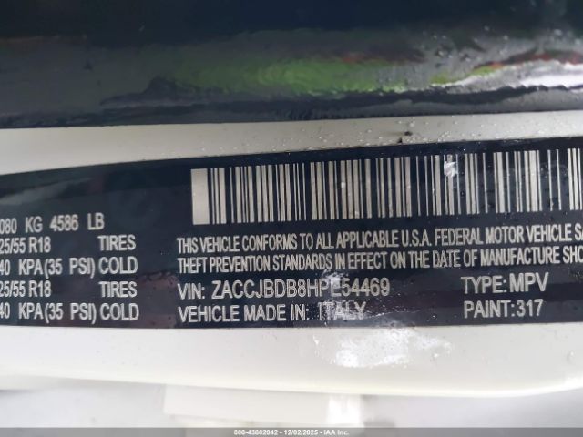 2017 JEEP RENEGADE ZACCJBDB8HPE54469 Photo 8