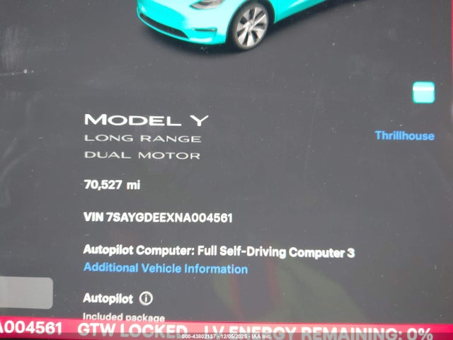 2022 TESLA MODEL Y 7SAYGDEEXNA004561 Photo 6