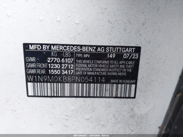 2023 MERCEDES-BENZ EQB 300 SUV W1N9M0KB8PN054114 Photo 8