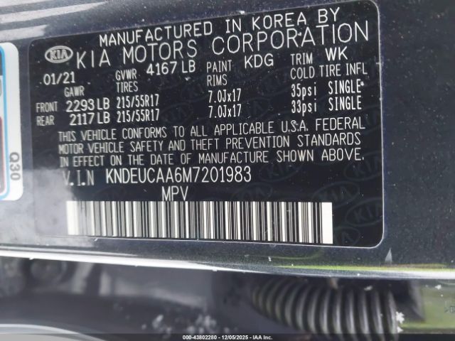 2021 KIA SELTOS KNDEUCAA6M7201983 Photo 8