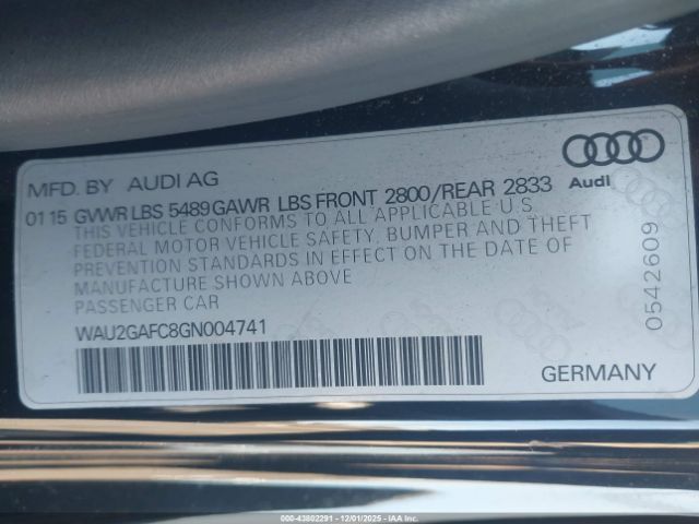 2016 AUDI A7 WAU2GAFC8GN004741 Photo 8