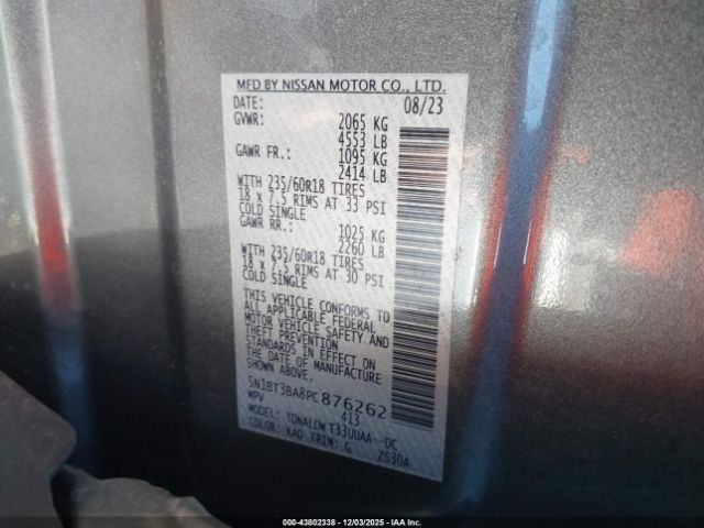 2023 NISSAN ROGUE 5N1BT3BA8PC876262 Photo 8