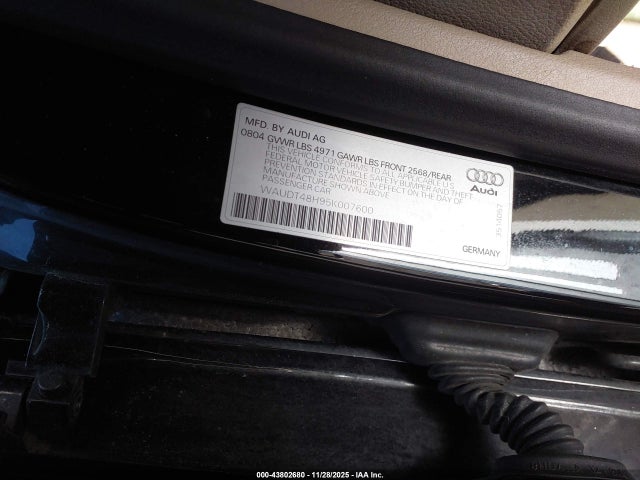Продаж на аукціоні авто 2005 Audi A4 3.0, vin: WAUDT48H95K007600, номер лоту: 43802680