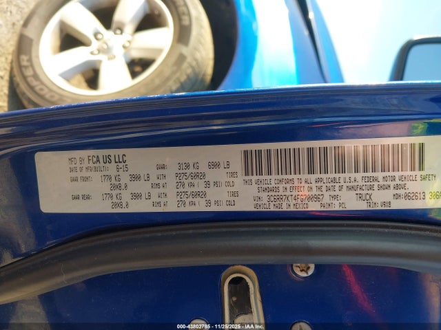 Продажа на аукционе авто 2015 Ram 1500 Express, vin: 3C6RR7KT4FG700967, номер лота: 43802785