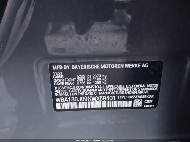 2022 BMW 530 WBA13BJ09NWX59401 Photo 8
