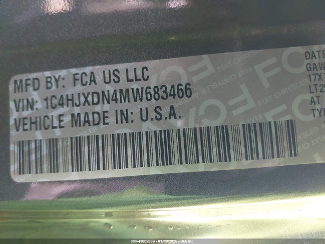 1C4HJXDN4MW683466 Jeep Wrangler Unlimited Willys 4x4