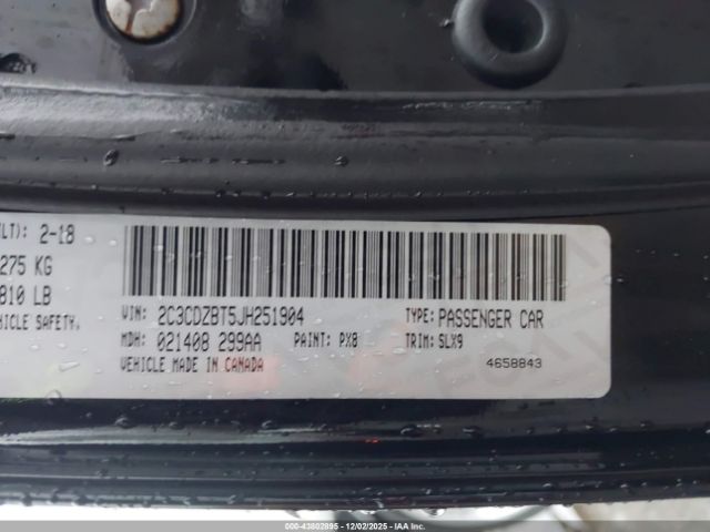 2018 DODGE CHALLENGER 2C3CDZBT5JH251904 Photo 8