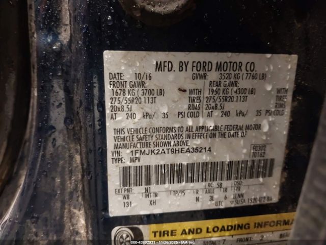 2017 FORD EXPEDITION EL 1FMJK2AT9HEA35214 Photo 8