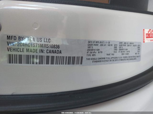 2021 CHRYSLER PACIFICA HYBRID 2C4RC1S71MR510836 Photo 8