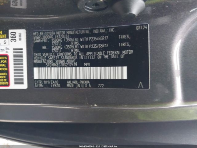 2024 TOYOTA SIENNA 5TDYRKEC1RS212519 Photo 8