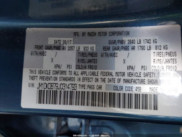 2018 MAZDA CX-3 JM1DKDB79J0314793 Photo 8