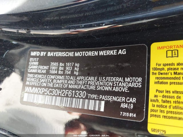 2017 MINI HARDTOP WMWXP5C30H2F61330 Photo 8