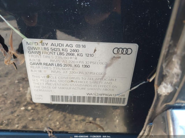 2016 AUDI Q5 WA1L2AFPXGA123966 Photo 8
