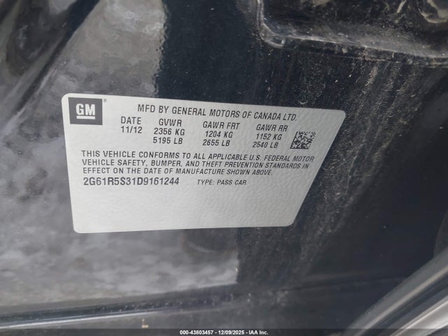 2013 CADILLAC XTS 2G61R5S31D9161244 Photo 8