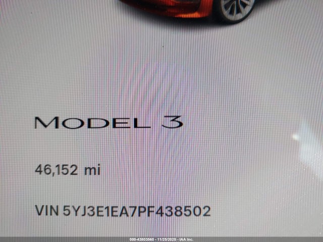 2023 TESLA MODEL 3 5YJ3E1EA7PF438502 Photo 6