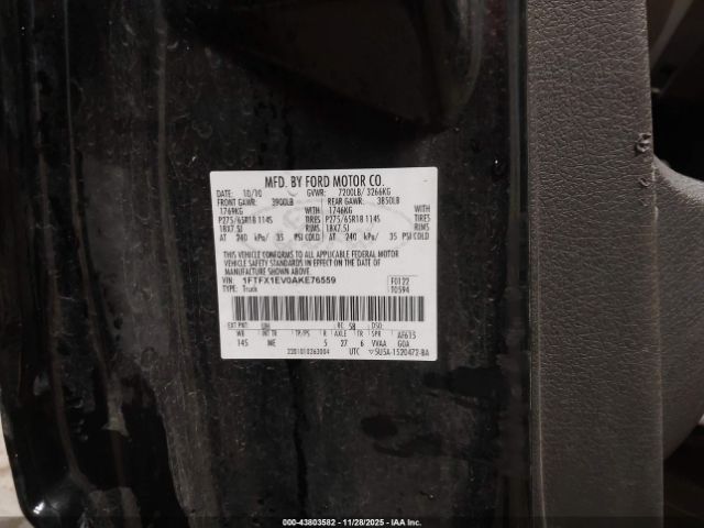 2010 FORD F-150 1FTFX1EV0AKE76559 Photo 8