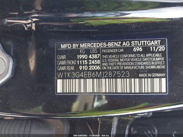2021 MERCEDES-BENZ A 220 W1K3G4EB6MJ287523 Photo 8