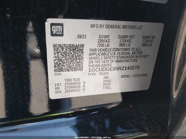 1GCUDGE85RZ143273 Chevrolet Silverado 1500 4wd Short Bed Ltz